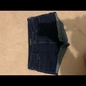 Abercrombie & Fitch denim shorts dark wash